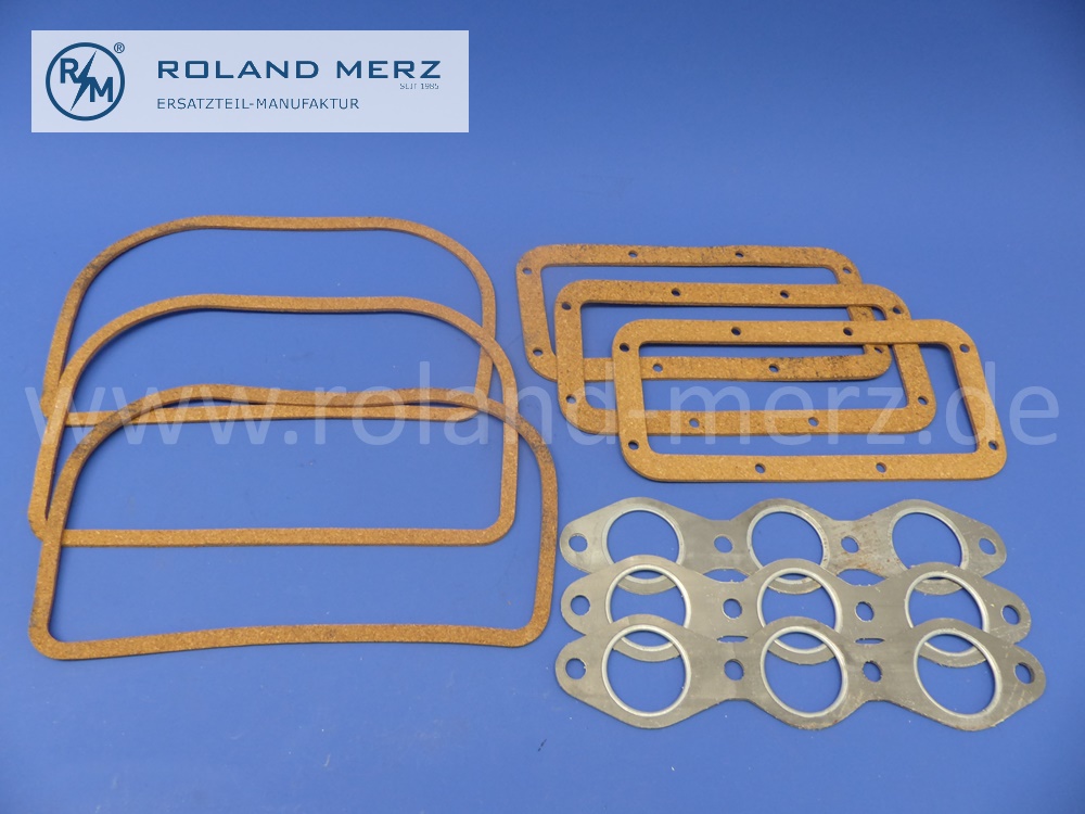 88S6053 engine gasket kit, Elring, comprehensive, Mercedes OM67 from 1932 for L3500 und LO4000, original Elring spare part, NOS