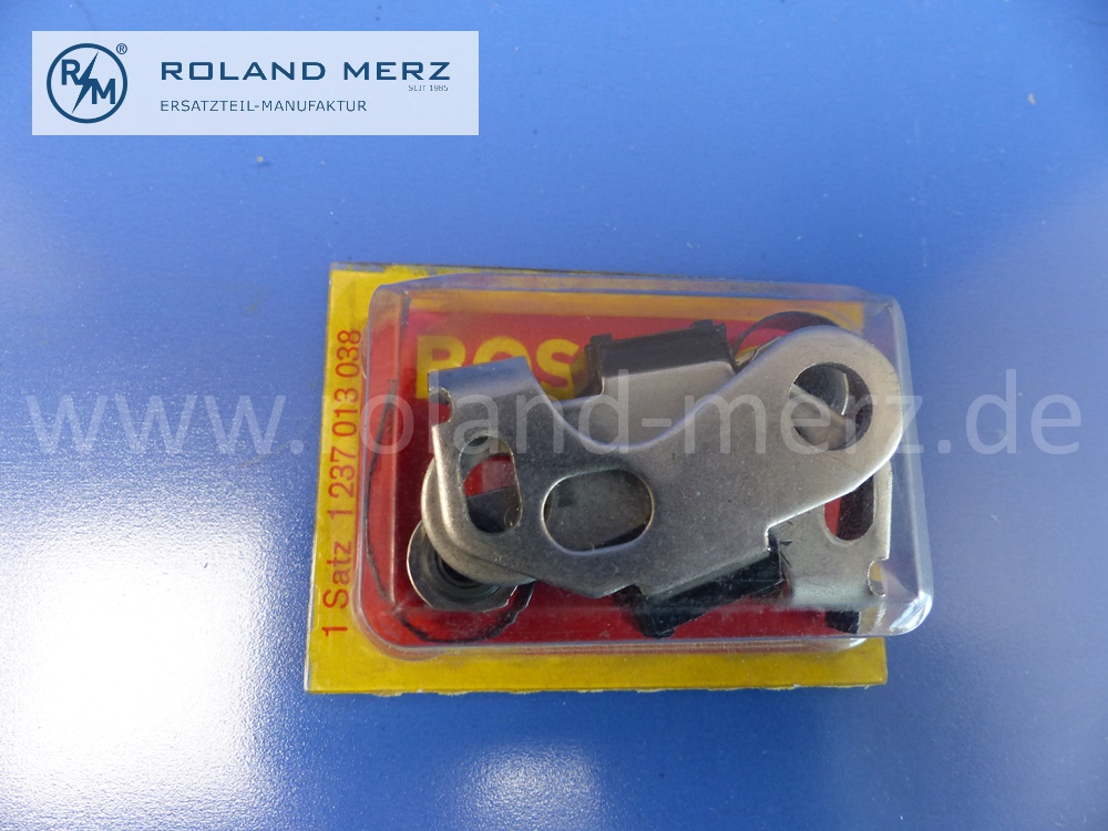 0001581990 Teilesatz Unterbrecher Kontakt, Kontaktsatz, Doppelsatz, Bosch 1237013038, ZVKT4SORT7, Mercedes M100, Glas V8, Original Bosch Neuteil, NOS
