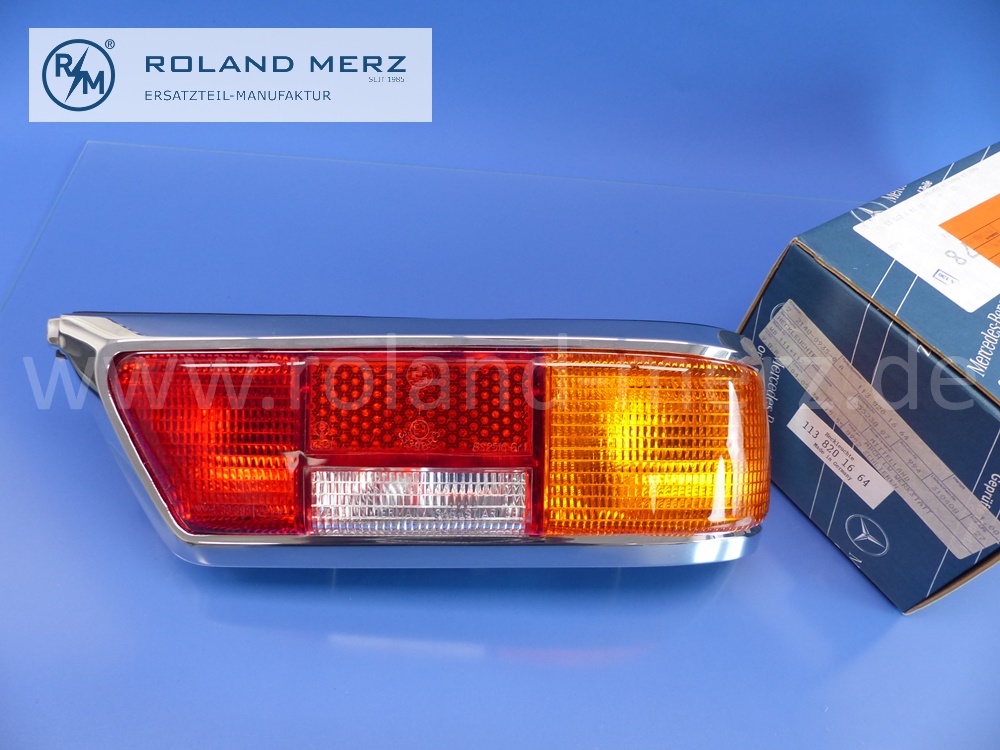 1138201664 Heckleuchte, Schlussleuchte, rechts, komplett, Mercedes W113 Pagode, Original Mercedes Neuteil, NOS 