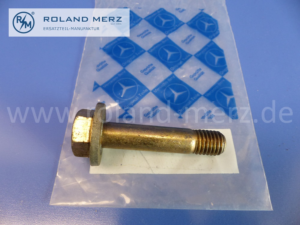 1212200371 Schraube Gummilager Motoraufhängung, vorne, Mercedes W110, Heckflosse, 65 mm, Original Mercedes Neuteil, NOS