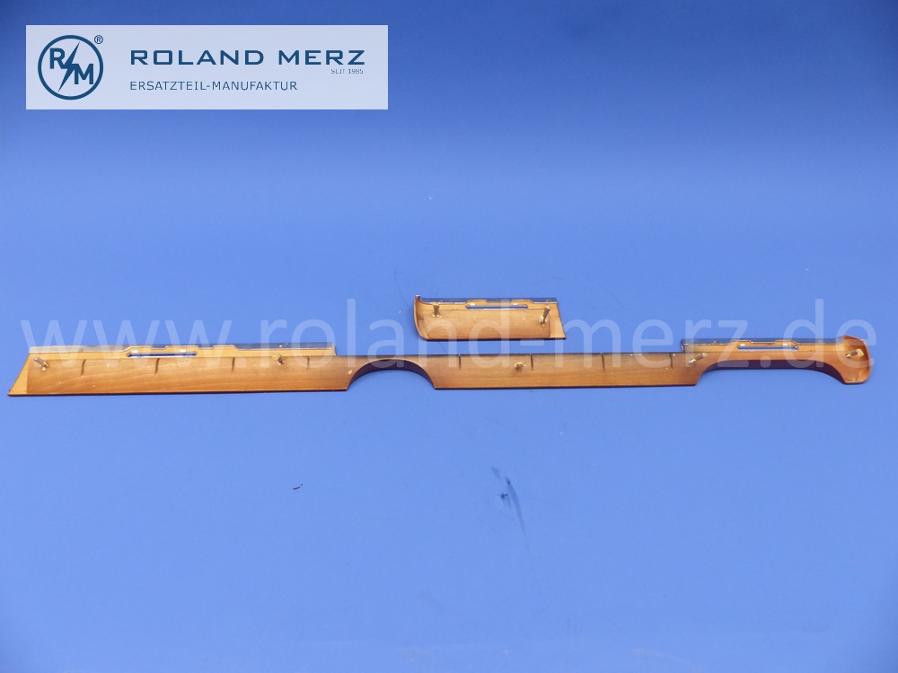 1166804383 Verkleidung, Zierleiste, Holz, Zebrano, Armaturenbrett, Mercedes W116, S-Klasse, Original Mercedes Neuteil, NOS 