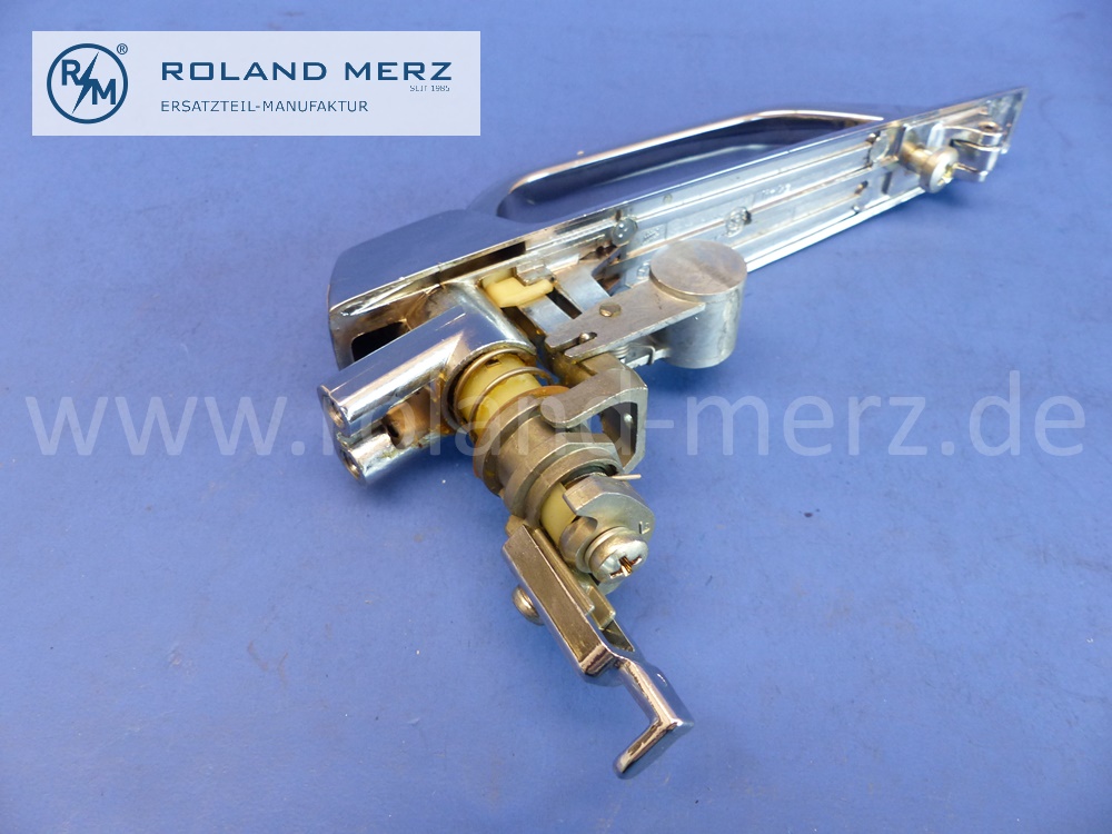 1077600559 Türgriff links, ohne Schlüssel, Mercedes R107, C107, W107, Original Mercedes Neuteil, NOS 
