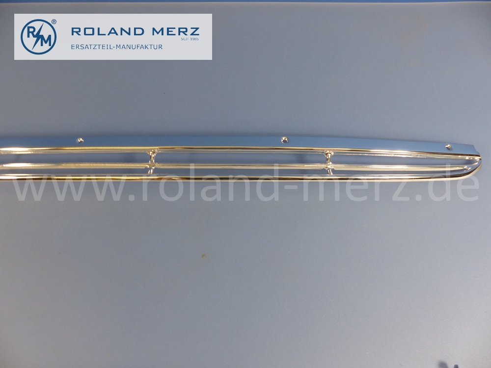 1088360165 Lufteinlass, Lüftungsgitter, Ziergitter, Chromgitter vor Frontscheibe, Länge 1820mm, Mercedes W108, W109, Original Mercedes Neuteil, NOS