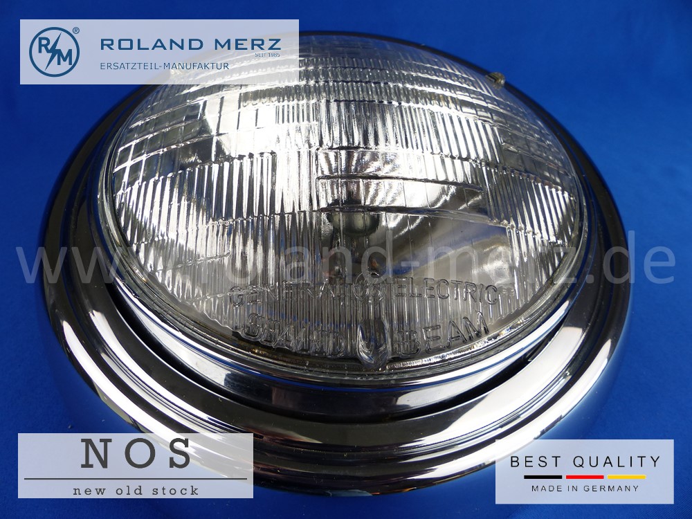 P1120231 Sealed-Beam-Scheinwerfer kompl. mit Chromring Bosch 0 302 600 011, Mercedes Vergl.-Nr. 110 820 21 61