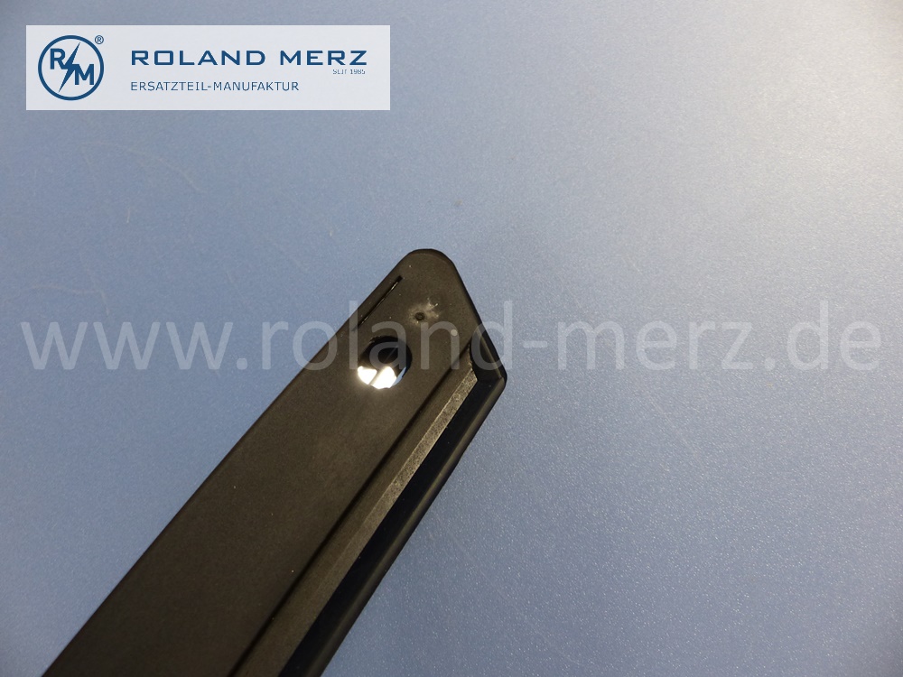 1076901280 Zierstab, Zierleiste, Zierblende vor hinterem Radlauf, rechts, Mercedes C107, Coupé SLC, Länge 510mm, Original Mercedes Neuteil, NOS