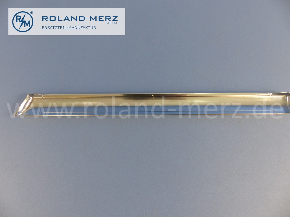 1136980180 Zierstab, Zierleiste, links, zwischen Vorderrad und Tür, Mercedes W113, Pagode, 230SL, 250SL, 280SL, Länge 295mm, Original Mercedes Neuteil, NOS