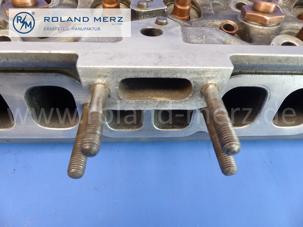1980101620 Zylinderkopf, Mercedes Motor M198 für W198, 300SL, mit Stiftschrauben und Ventilführungen, Baumuster M198.980, M198.982, original Mercedes Neuteil, NOS 