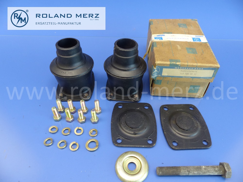 1135860033 Reparatursatz Vorderachsträger, Fahrschemel, Mercedes W113, Pagode, Original Mercedes Neuteil, NOS - unvollständig -