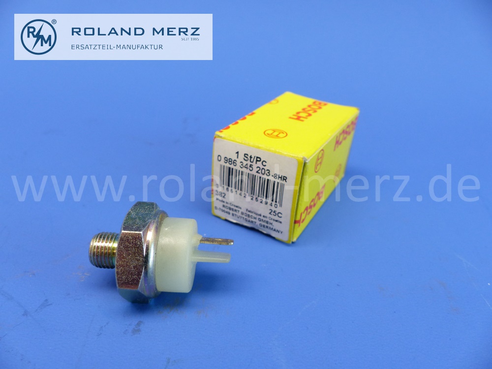 0986345203 Schalter Öldruck, Bosch, 0,1 - 0,5 bar, 0344005003, Original Bosch Neuteil, NOS 