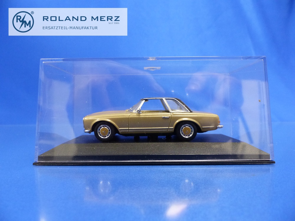 032250-03 Mercedes-Benz 280 SL Pagode gold/schwarz - Minichamps PMA 1:43