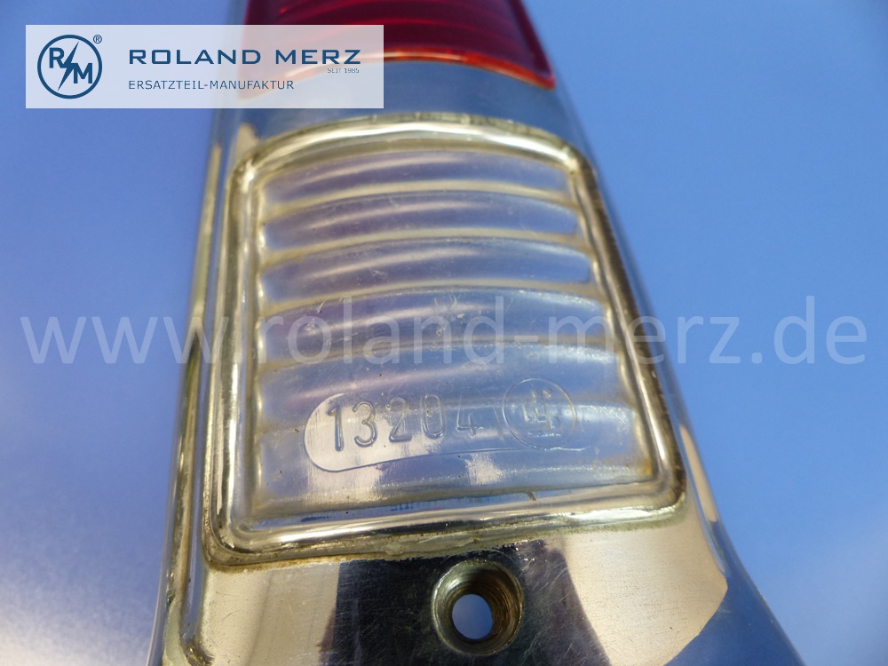 1988260452 Deckel Rücklicht rechts, Mercedes W198, 300SL Roadster, Export, Blinker rot, Original Mercedes Neuteil, NOS - gebraucht, geringer Mangel -