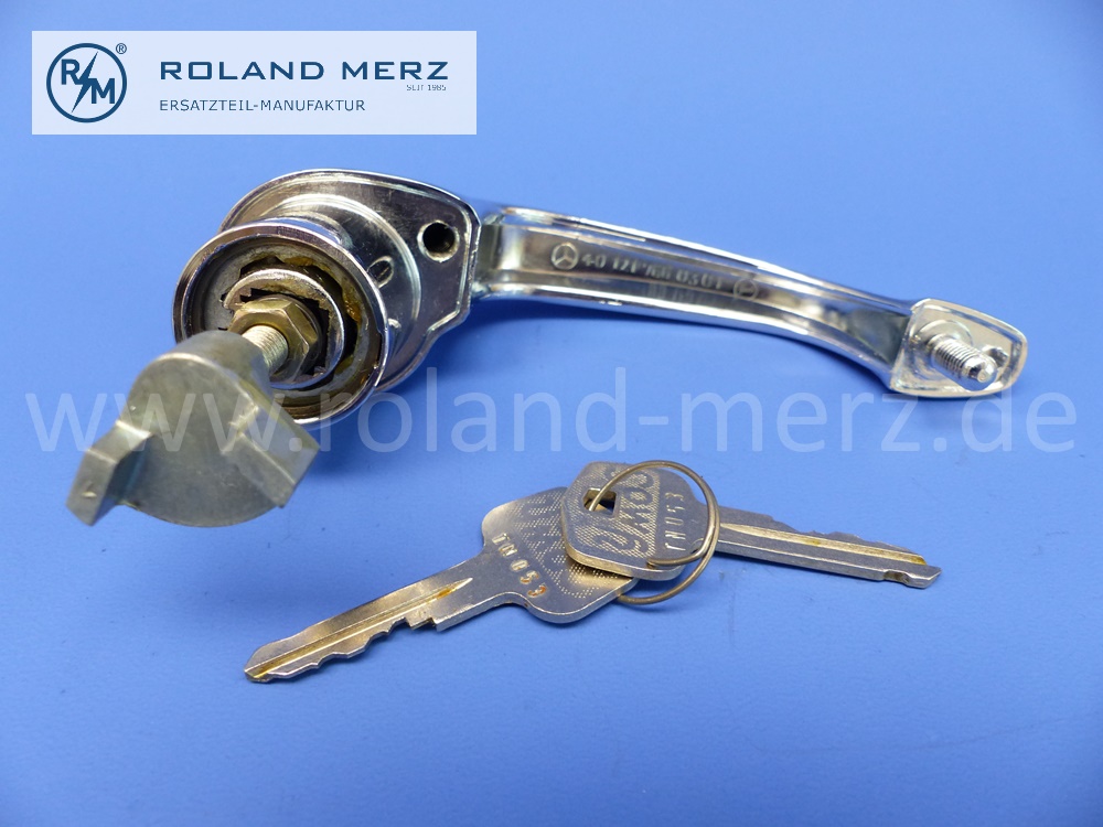 401217660501 1217660501 door handle, left, lockable, Mercedes W121, 190SL from VIN 7500412, original Mercedes spare-part, NOS