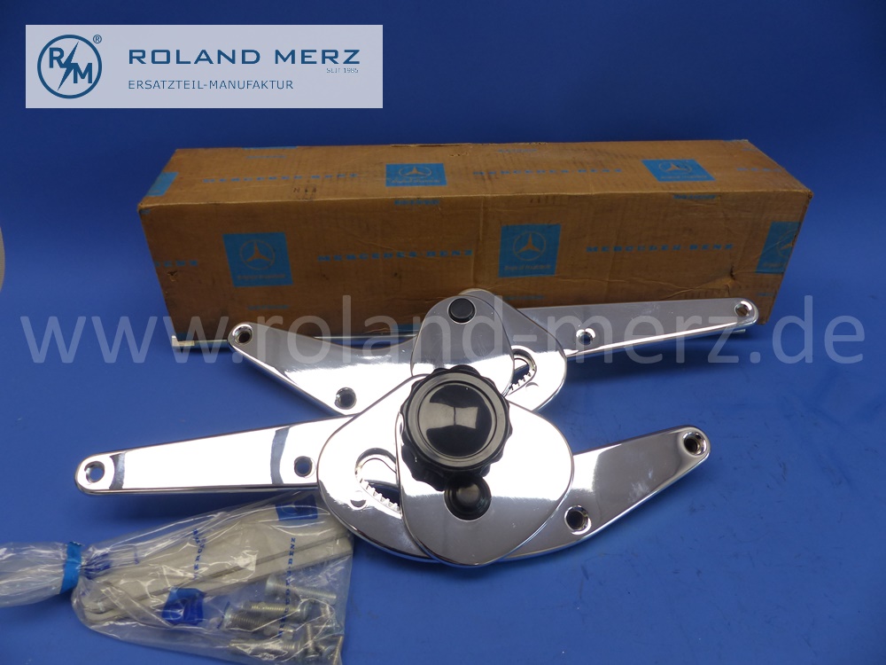 1089100280 Lieferumfang LU Lehnenverstellung, rechter Vordersitz, Mercedes W110, W111, original Mercedes Neuteil, NOS 