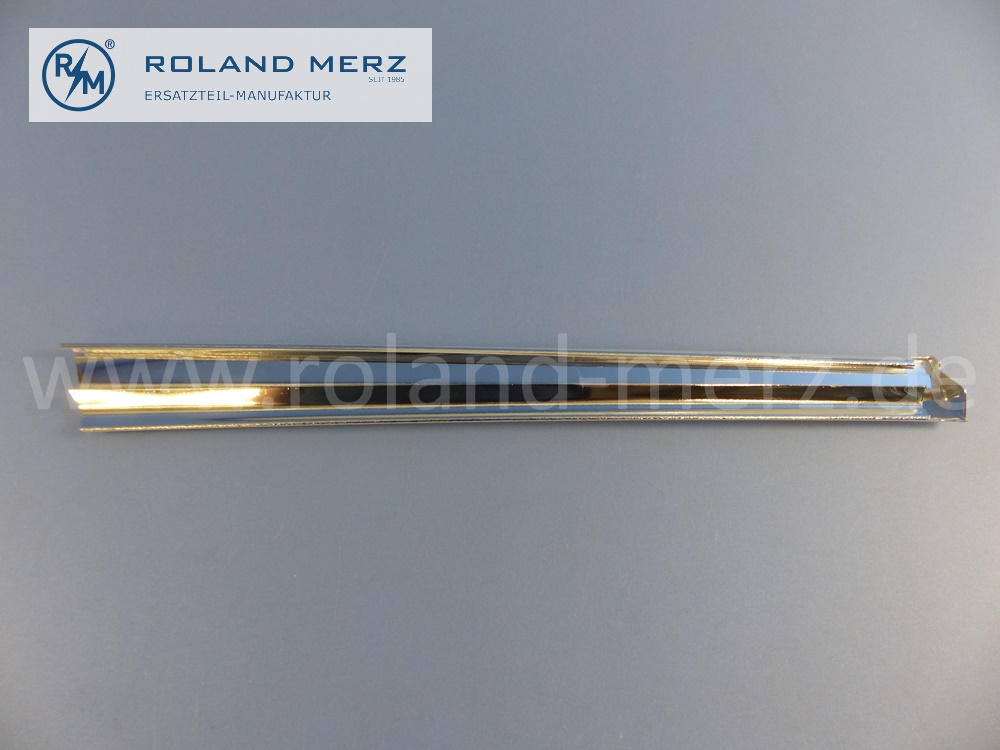 1076981684 Zierstab, Zierleiste, Zierblende hintere Seitenscheibe, rechts, Mercedes C107, Coupé SLC, Länge 405mm, Original Mercedes Neuteil, NOS