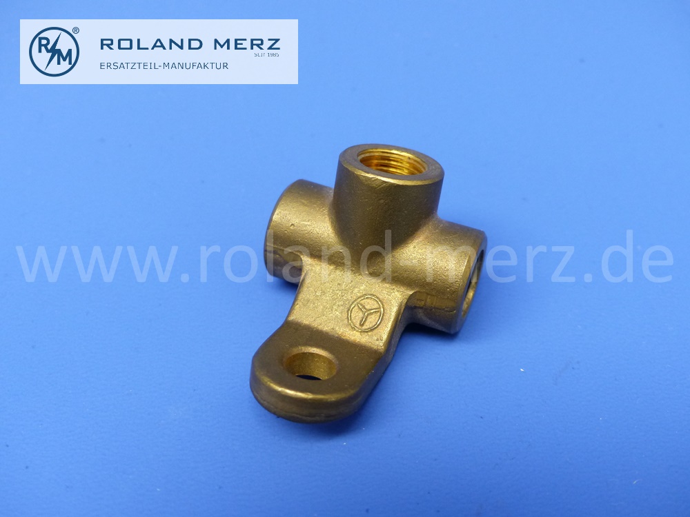 0004284224 Verteiler, Verteilerstück hinten, Mercedes 280SE 3.5, 280SE 4.5, 300SEL, 280SL, 280SLC, 350SL, 350SLC, 450SL, 450SLC, 560SL, original Mercedes Neuteil, NOS 