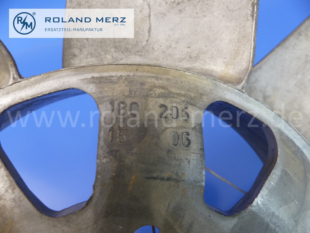 1802051506 Lüfter, Lüfterrad, Lüfterflügel, Mercedes M115, M120, OM615, Original Mercedes Neuteil, NOS - Lagerspuren -