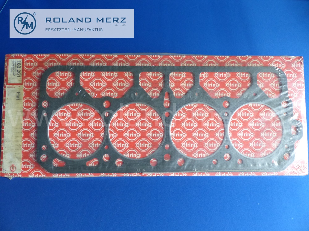 183.261 cylinder head gasket Elring for Fiat 124 Spezial, 70 HP, 1-18326-23, Ø Zylinder 80mm, original Elring spare part, NOS