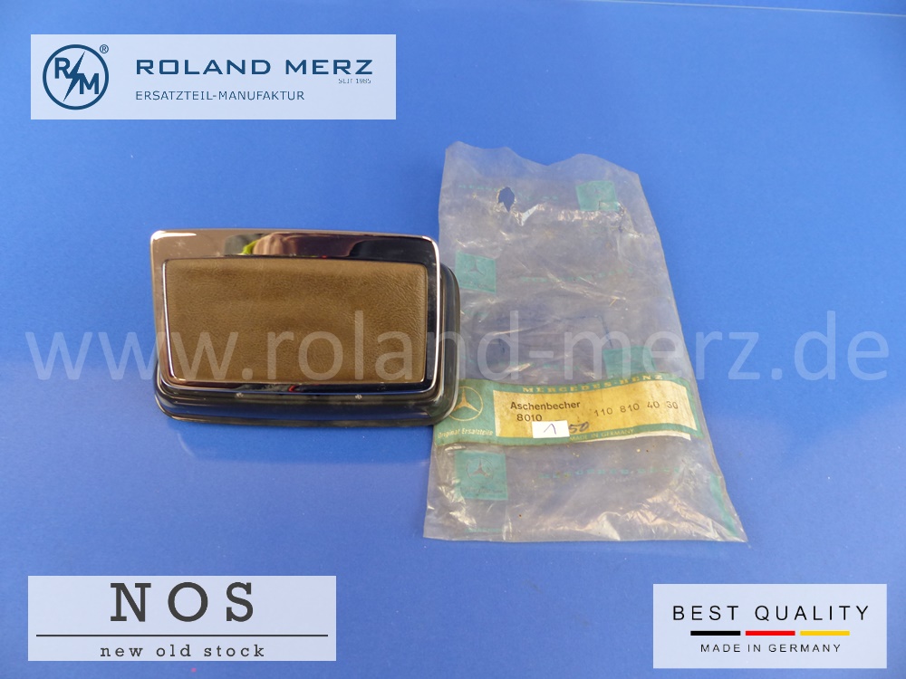 1108104030 Aschbecher an Fondtüren Mercedes 190c-220b, 230S, 200/8, 220/8, 230/8, SA 54112, SA 55569, MB-Originalteil NOS