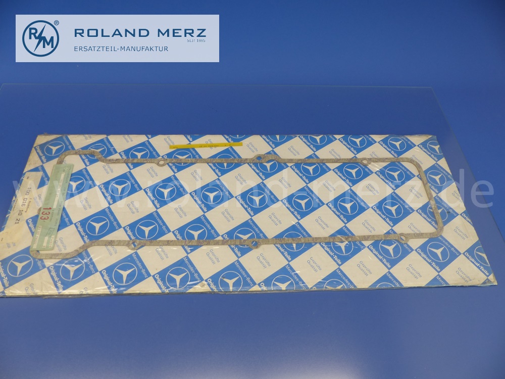 1000161021 Dichtbeilage, Dichtung Zylinderkopfhaube, Ventildeckel, rechts, Mercedes Motor V8, M100, M100.985, W116, 450SEL 6.9, Original Mercedes Neuteil, NOS 