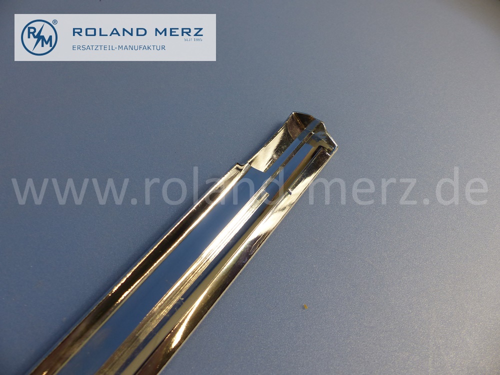1087380130 Zierstab, Zierleiste, links, Fondtür Bordkante, Mercedes W108, Länge 965 mm, Original Mercedes Neuteil, NOS
