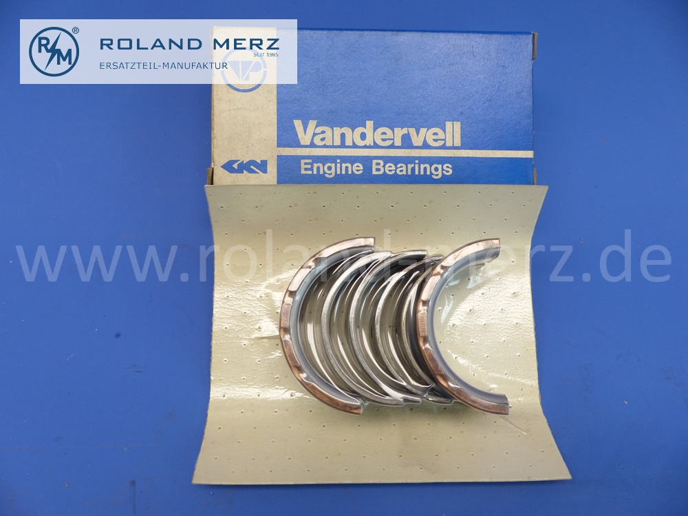 6360300597 Satz Lagerschalen Kurbelwelle, Hauptlager, Innendurchmesser 55 mm, Standard, original Vandervell, Mercedes M136, OM636, original Neuteil, NOS 