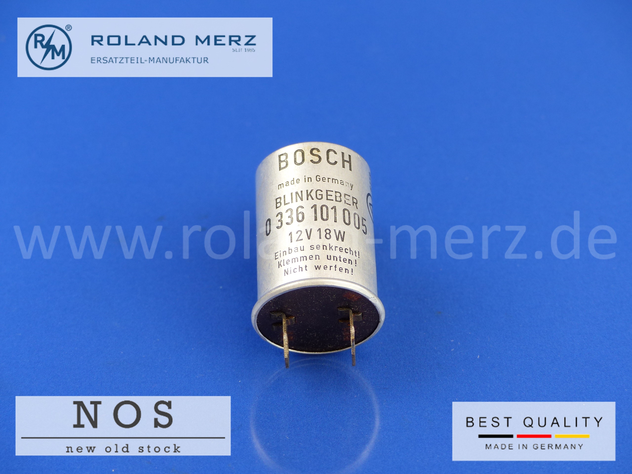 0336101005 Blinkgeber Bosch 12V 18W BMW Volvo Scania Henschel