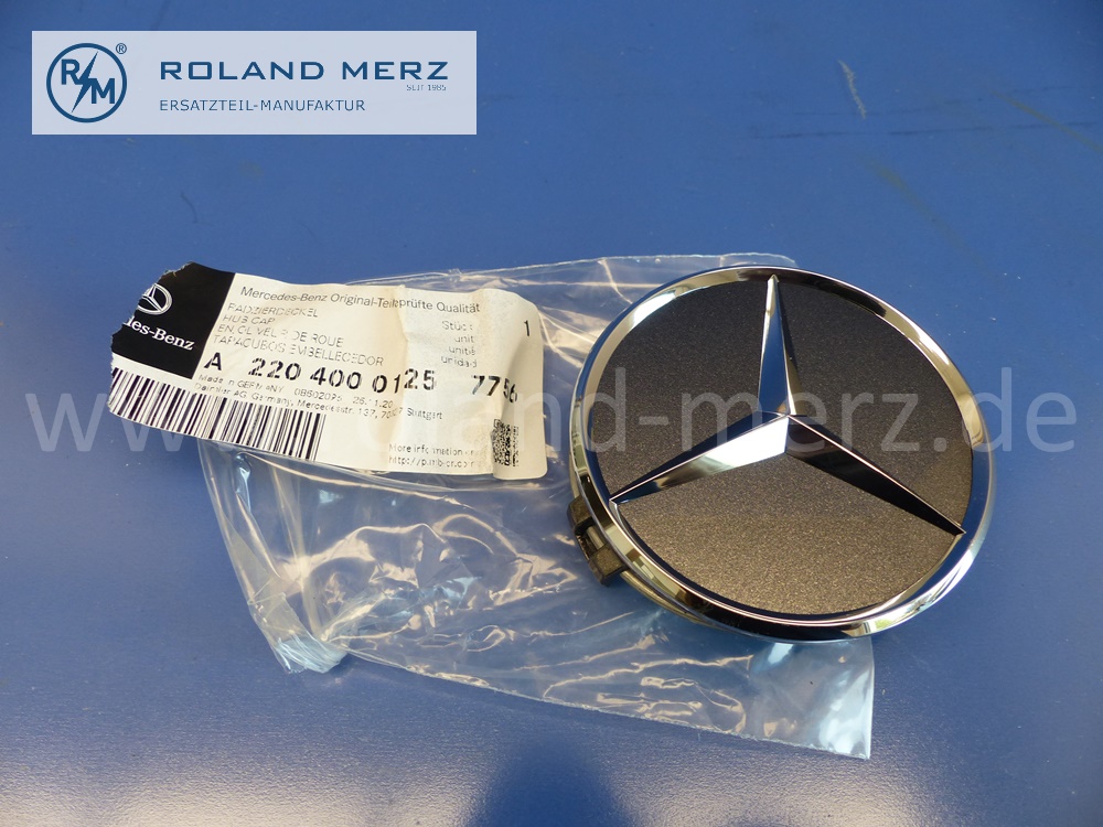 2204000125 Nabenkappe Mercedes diverse Baureihen von 1995 bis 2023, Original Mercedes Neuteil, NOS