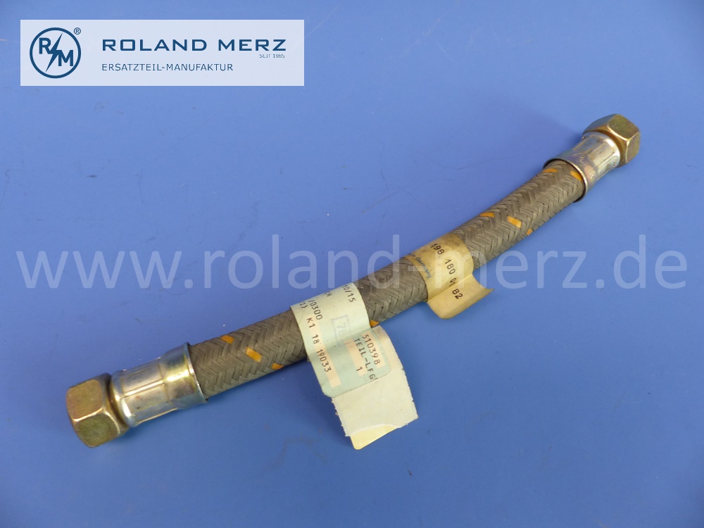 1981800182 hose, oil pump oil filter, Mercedes M127, 230SL, W113 and M198, 300SL W198, original Mercedes spare part, NOS