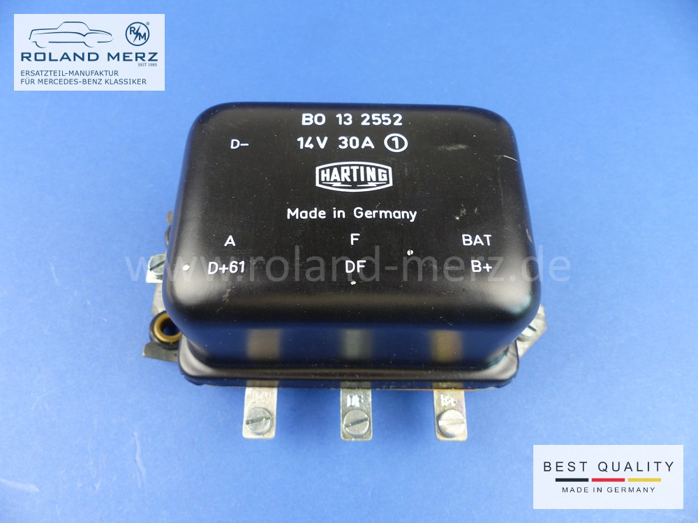 P1100082 Harting Regler BO 13 2552 14 Volt 30 Amp. für Mercedes Ponton