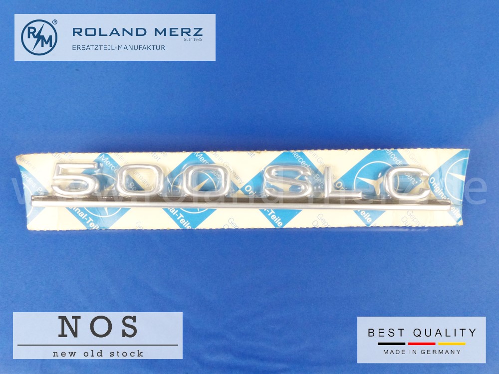 1078171015 Typenzeichen / Schriftzug Mercedes 500SLC Bm 107