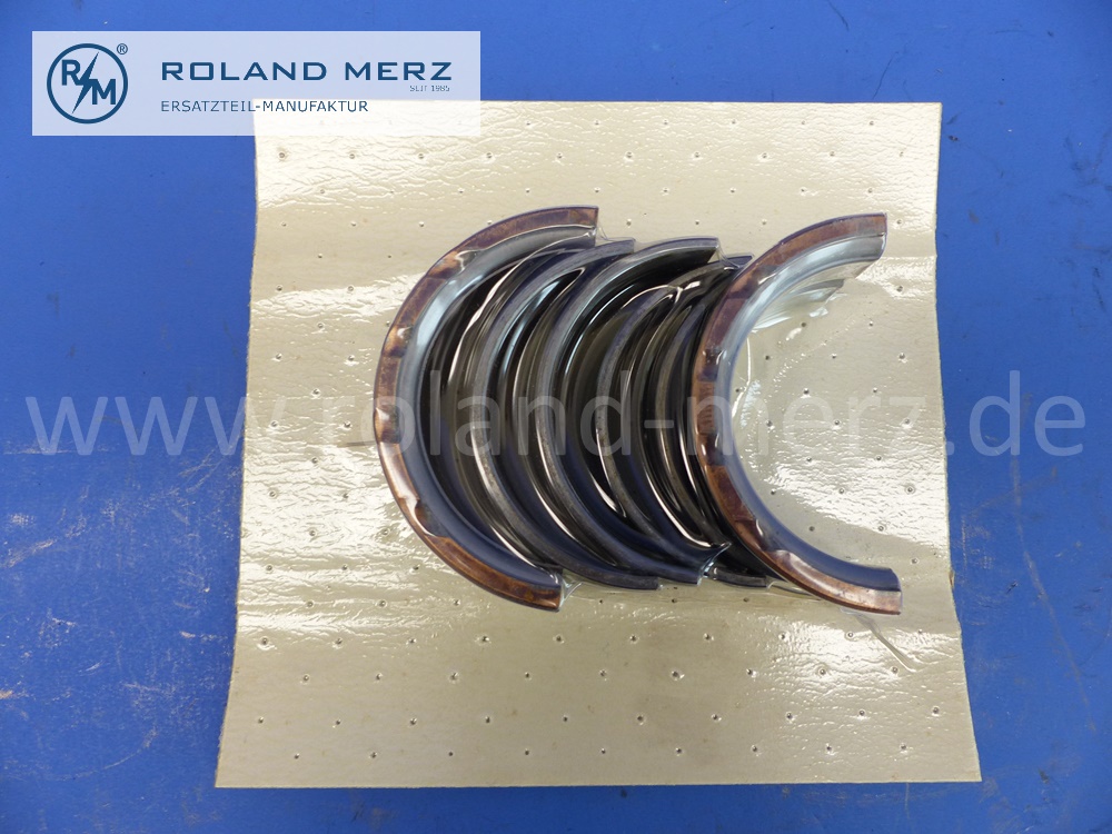 6360300597 Satz Lagerschalen Kurbelwelle, Hauptlager, Innendurchmesser 55 mm, Standard, original Vandervell, Mercedes M136, OM636, original Neuteil, NOS 