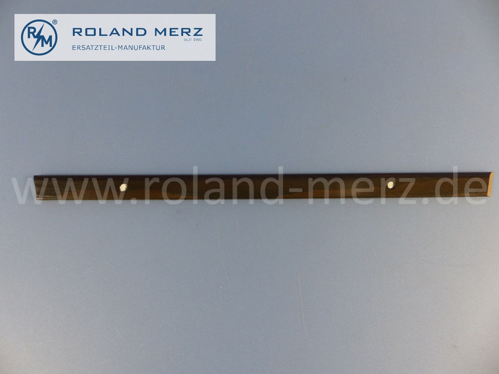 1117300651, Verkleidung Fensterschlüssel, Holzleiste, Fondtür rechts, vorne, Farbe 0481 dunkel, Länge 370mm, Mercedes W111, 220SB, 220SEB, Original Mercedes Neuteil, NOS