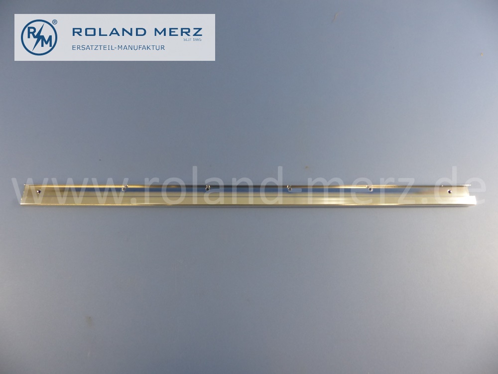 1077252165 Schiene, Abdeckschiene oben, Fahrertür, links, Mercedes C107, Coupé SLC, Länge 735mm, Original Mercedes Neuteil, NOS