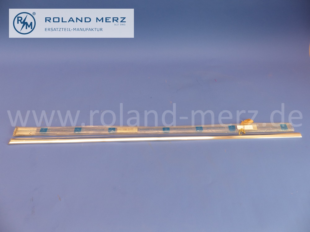 1117380232 Zierstab rechts, Fondtür, 88cm, Mercedes W112, 300SE, Original Mercedes Neuteil, NOS