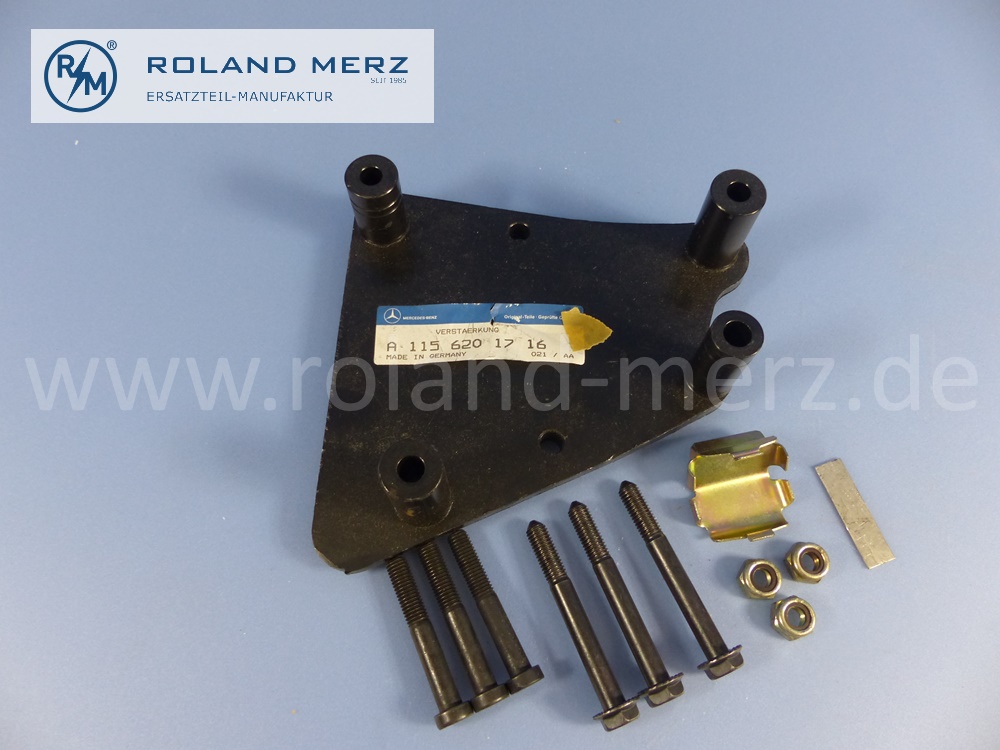 1155860062 Reparatursatz Verstärkung, Mercedes W115, Strich 8, incl. 1156201716, Original Mercedes Neuteil, NOS 