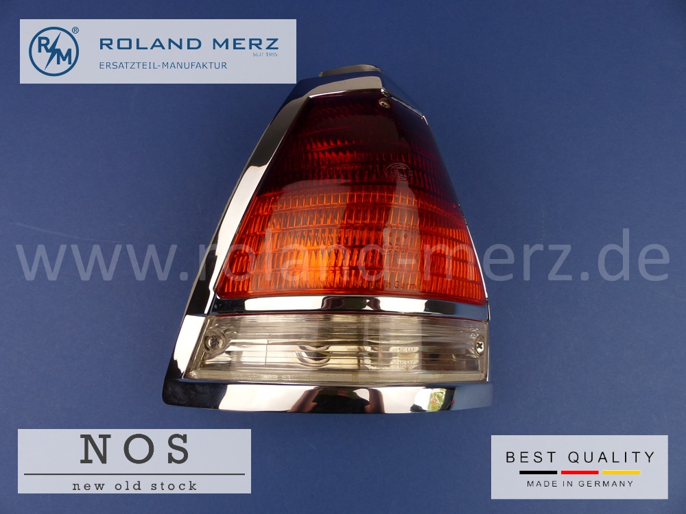 P1100616 Rückleuchte links Orange komplett 110 820 27 64 Mercedes W110, W111 Kombi