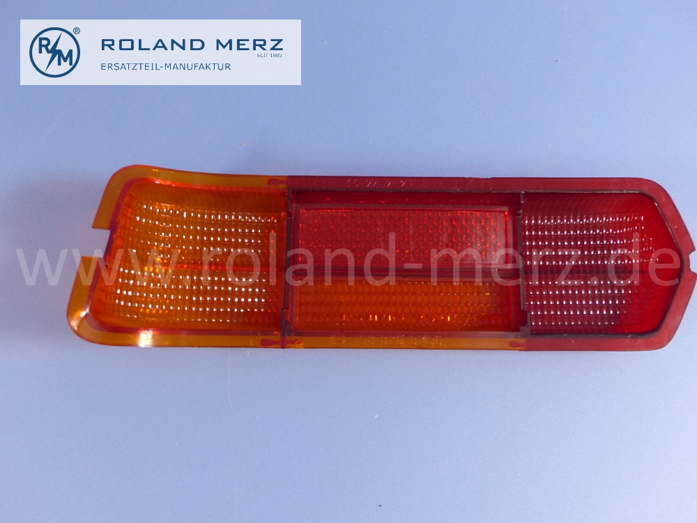 1088261056 Lichtscheibe, Lichtfenster, Lampenglas Rücklicht, rechts, W108, W109, SA55546, Blinker und Rückfahrlicht orange, Frankreich, Original Mercedes Neuteil, NOS 