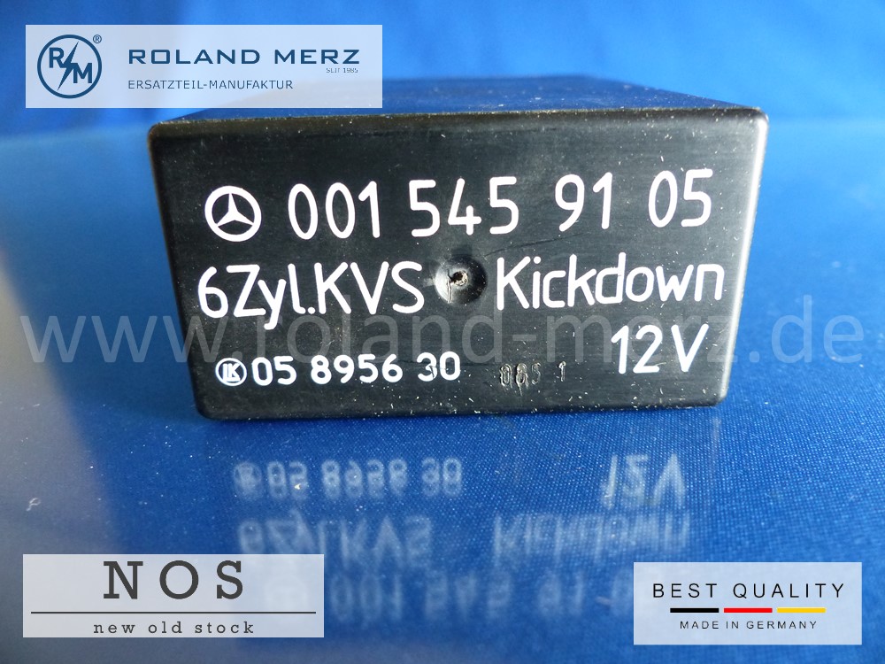 Kickdown-Relais Kraftstoffpumpenabschaltung 6 Zyl. KVS 001 545 91 05 Mercedes 300E / Bm 124
