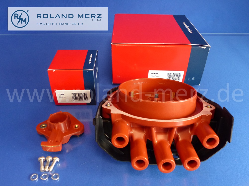 8002R Bremi distributor cap + distributor rotor arm 7000 for 4 Zyl. BMW 3 E 30, E36, 316, 318, BMW 5 E34 518i, Bosch Vergl. 1235522396, final batch german quality production