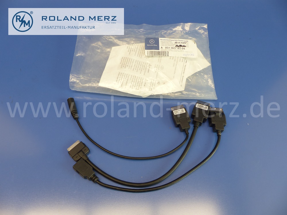 0018278204 connecting cable set, Mercedes Interface UIC, W166, 169, 171, 204, 207, 212, 218, 219, 245, 463, 639, original Mercedes spare-part, NOS