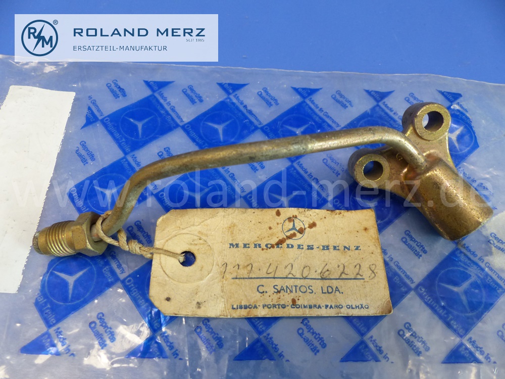 1114206228 Leitung, Bremsleitung, Bremssattel links, Mercedes W110, W111, W112, W113, Heckflosse, Pagode, Original Mercedes Neuteil, NOS