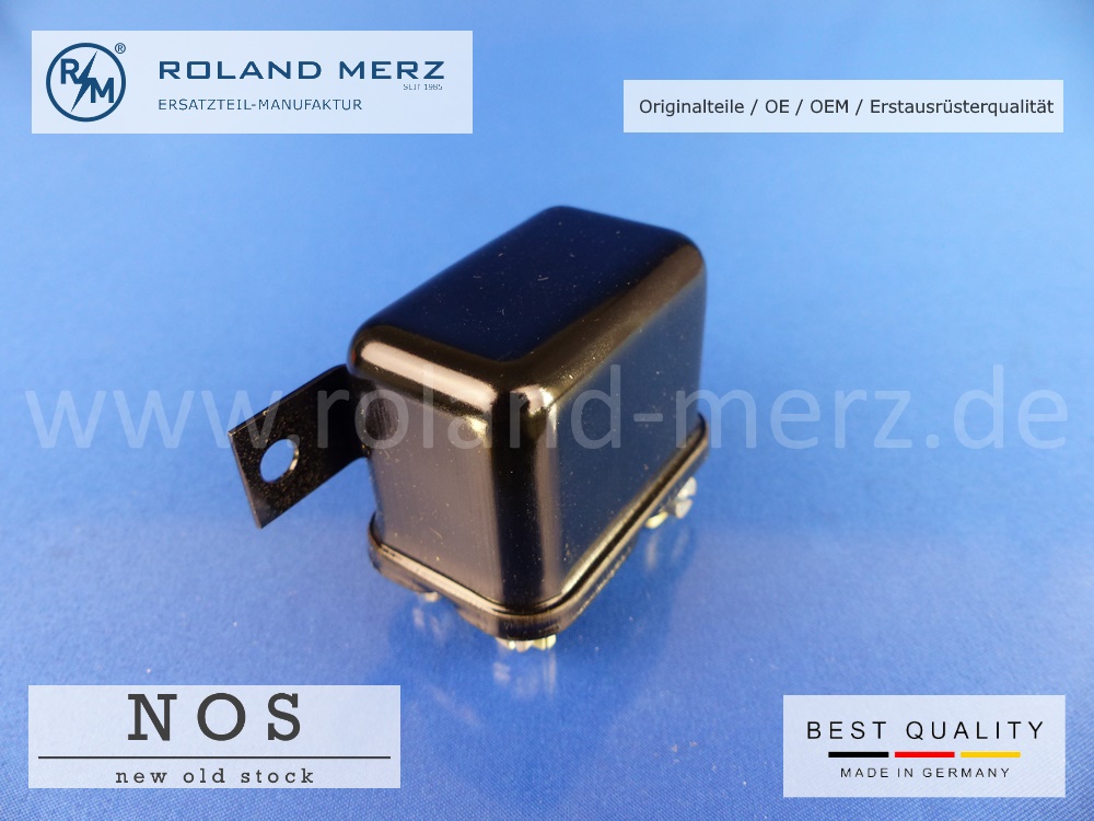 000-542-34-19-02 Relais 000 542 34 19 Mercedes 300SL, 300d, 190SL und 220SE Cab. Bosch 0 332 200 009 / SH/SE 22 A 2 Bosch NOS-Originalausführung im Metallgehäuse