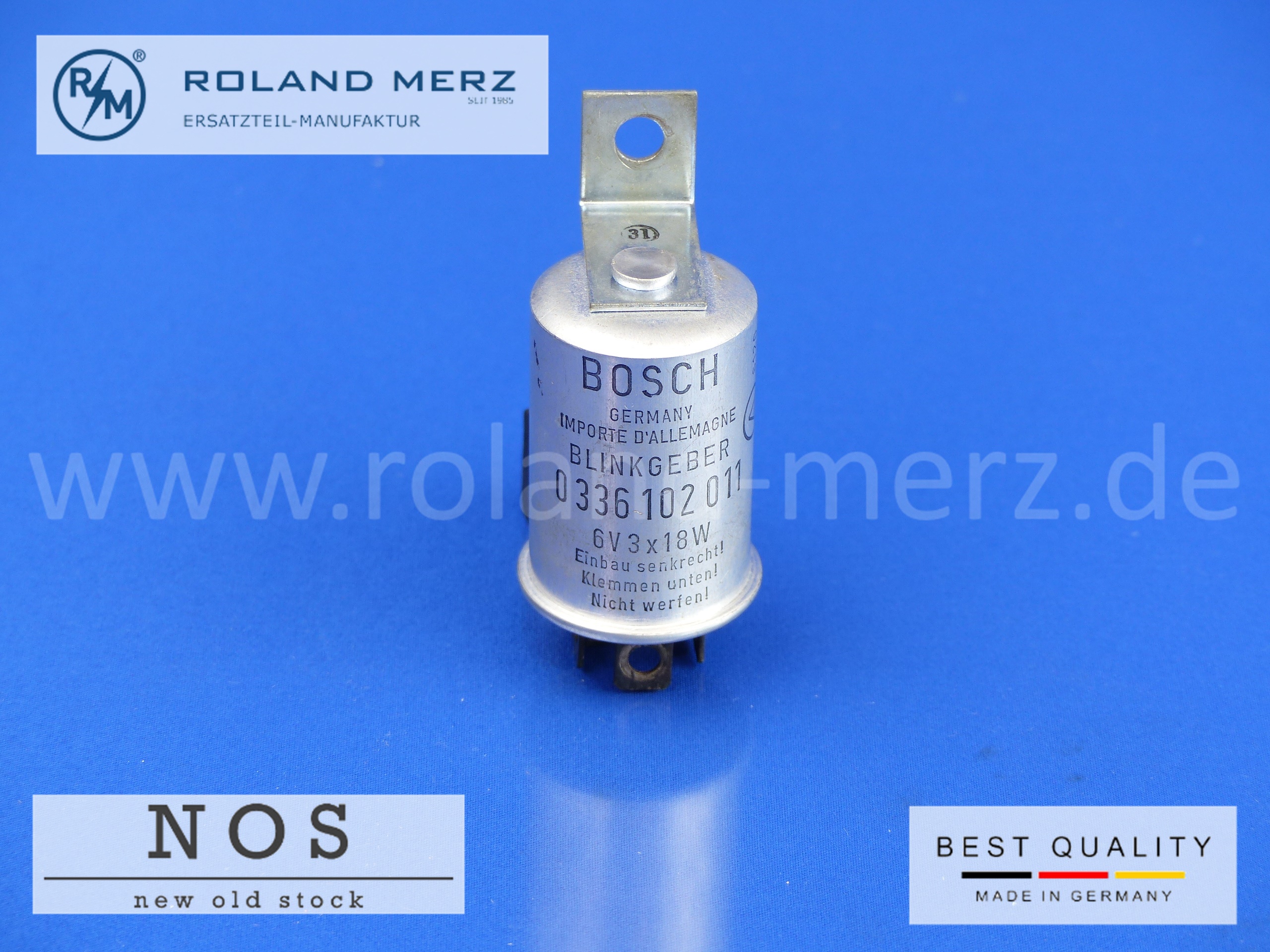 0336102011 Warnblinkgeber Bosch 6V 3x18W