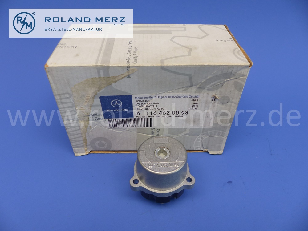 1164620093 Zündschalter, Zündanlassschalter, Anlassschalter Mercedes, W100, 107, 108, 109, 111, 113, 114, 115, 116, 123, 460, 461, 463, 601, 602, 611, Bitte mit Teilenummer vergleichen, original Mercedes Neuteil, NOS 