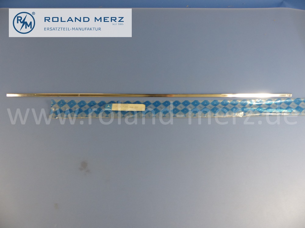 1137250482 Zierstab, Zierleiste, Türoberkante rechts, Mercedes W113, Pagode, 230SL, 250SL, 280SL, Länge 850mm, Original Mercedes Neuteil, NOS
