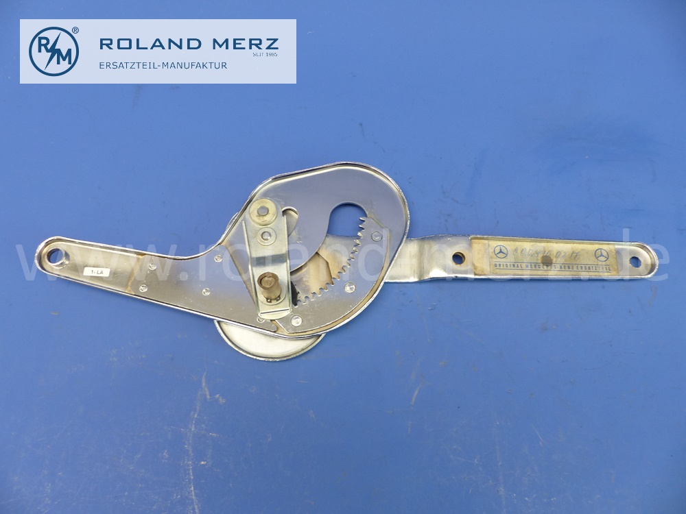 0009100286 Lehnenverstellung, Ruhesitzbeschlag, Beschlag Ruhesitz, rechts, linker Vordersitz, Mercedes W120, W121, W186, W188, original Mercedes Neuteil, NOS 