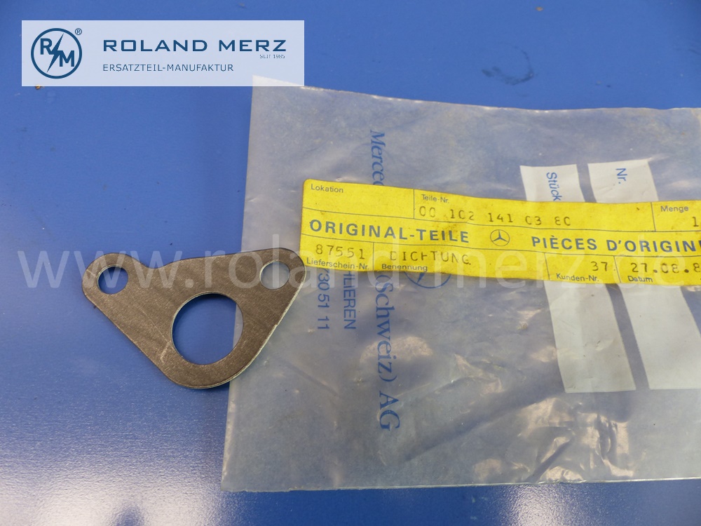 1021410380 Dichtung, Dichtbeilage Leerlaufsystem, Mercedes Motor M102, Original Mercedes Neuteil, NOS
