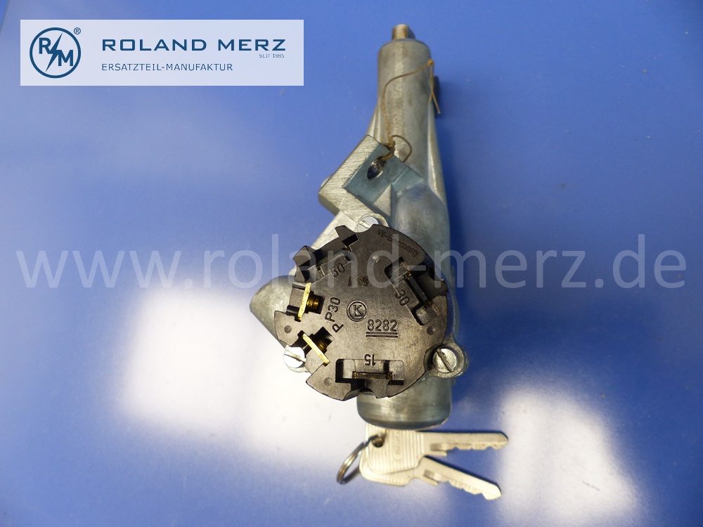 0004622530 Lenkungsschloss, Lenkradschloss, Zündschloss, RHD, mit Schlüsselpaar, Mercedes W108, W110, W111, W112, Original Mercedes Neuteil, NOS