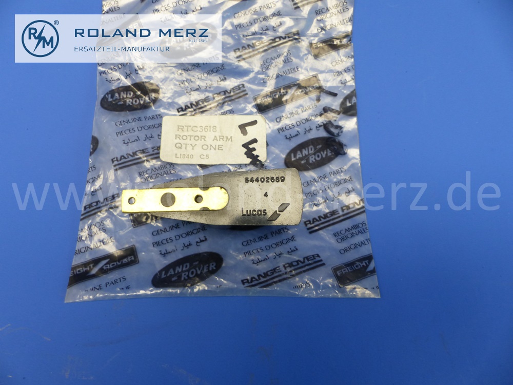 54402689 Verteilerläufer Lucas, DRB139C, vergl. Beru NVL177, für Land Rover, Range Rover Classic 3,5 V8 (83 - 90), RTC3618, Original Lucas Neuteil, NOS 
