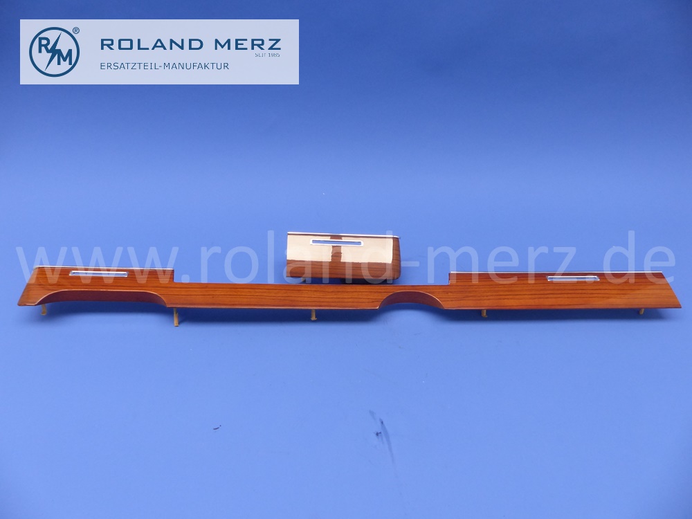 1166804383 Verkleidung, Zierleiste, Holz, Zebrano, Armaturenbrett, Mercedes W116, S-Klasse, Original Mercedes Neuteil, NOS 